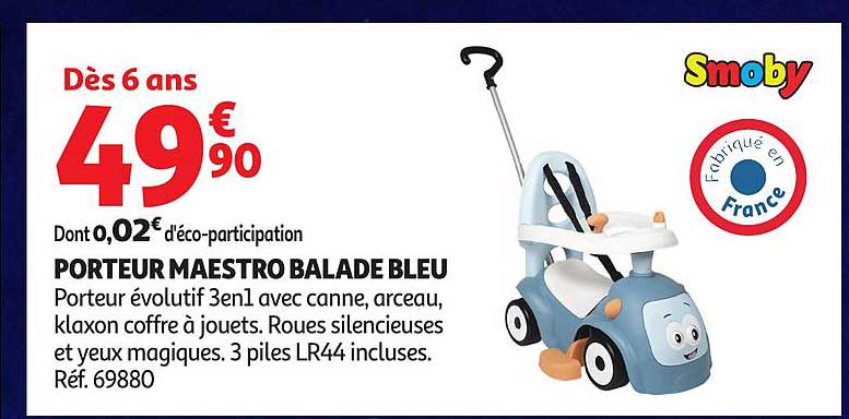 PORTEUR MAESTRO BALADE BLEU