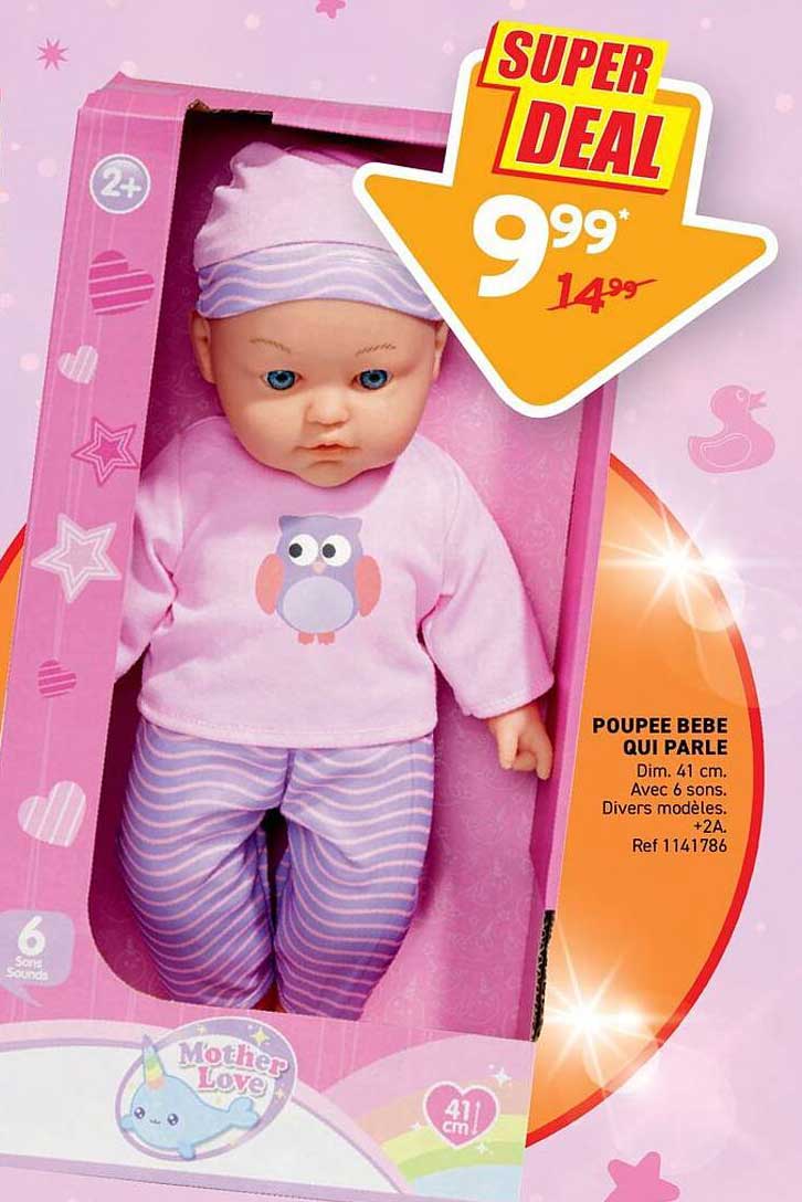 POUPÉE BÉBÉ QUI PARLE