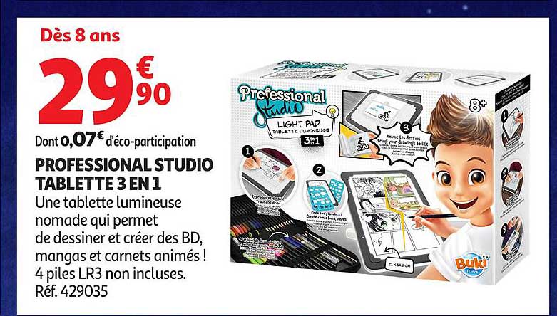 PROFESSIONAL STUDIO TABLETTE 3 EN 1