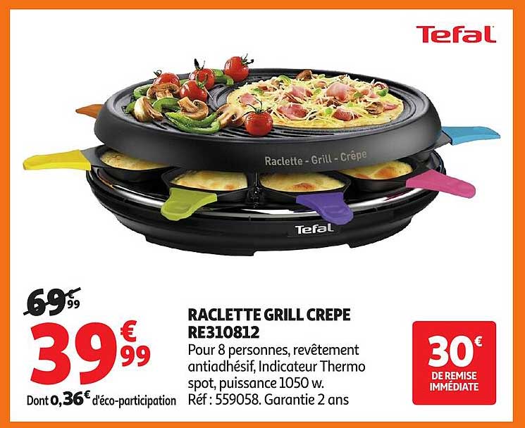 RACLETTE GRILL CREPE RE310812