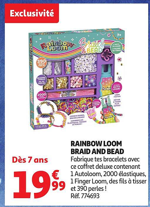 RAINBOW LOOM BRAID AND BEAD