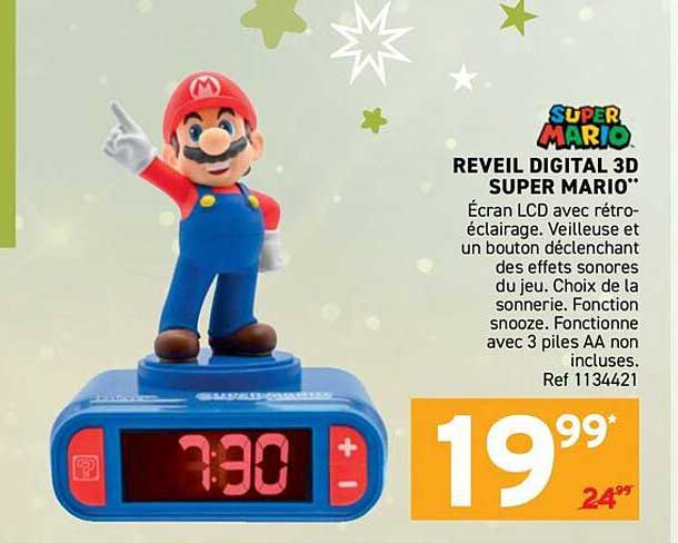 REVEIL DIGITAL 3D SUPER MARIO