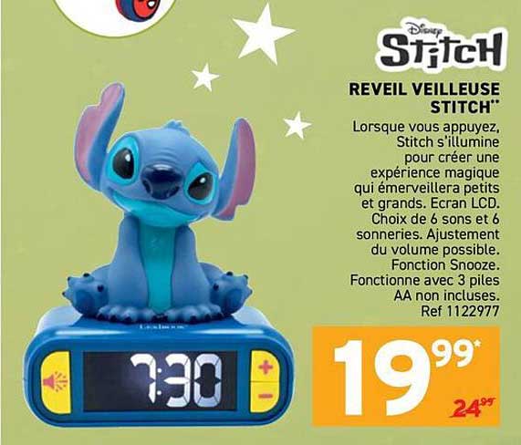 REVEIL VEILLEUSE STITCH