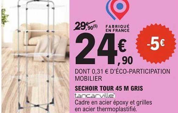 SECHOIR TOUR 45 M GRIS