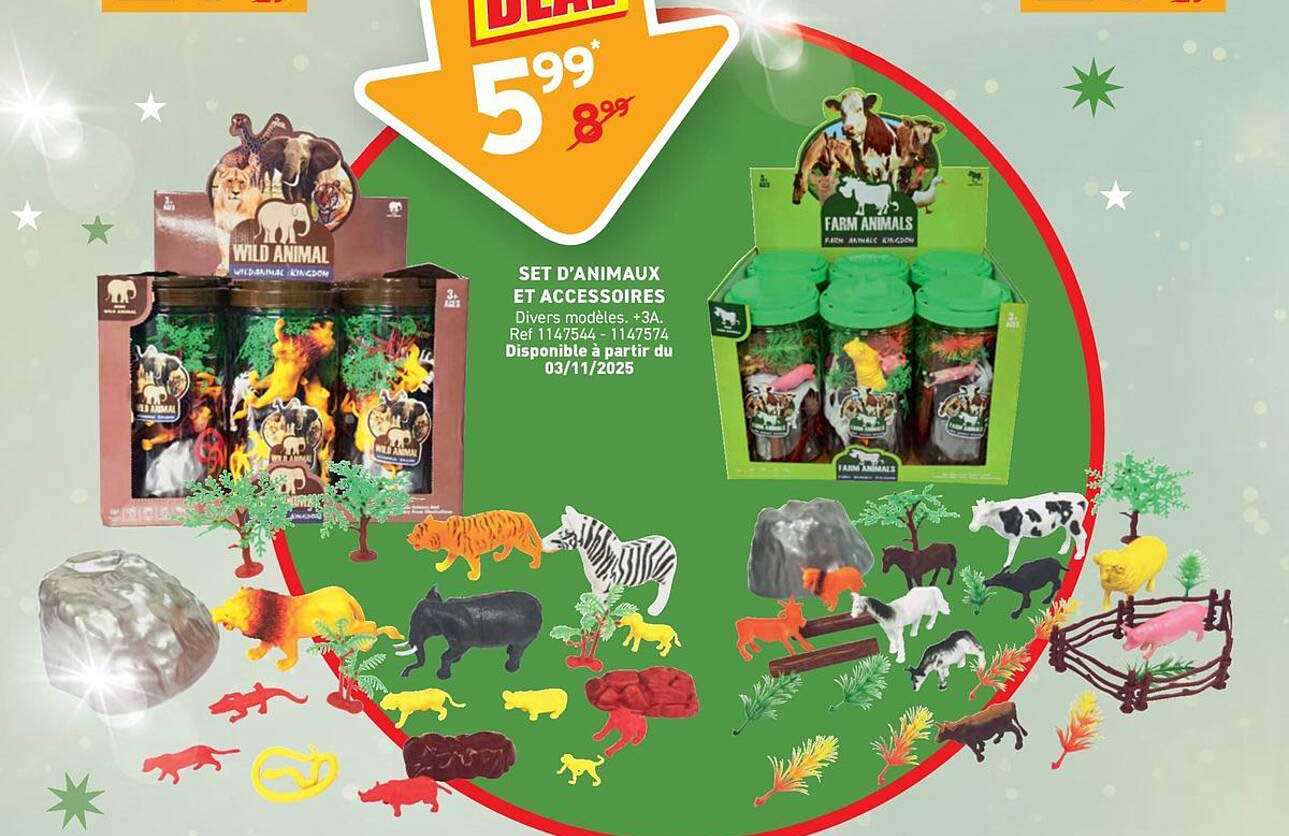 SET D'ANIMAUX ET ACCESSOIRES