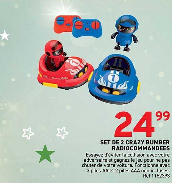 SET DE 2 CRAZY BUMBER RADIOCOMMANDÉES