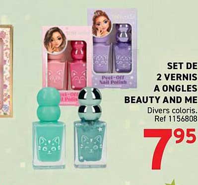 SET DE 2 VERNIS À ONGLES BEAUTY AND ME
