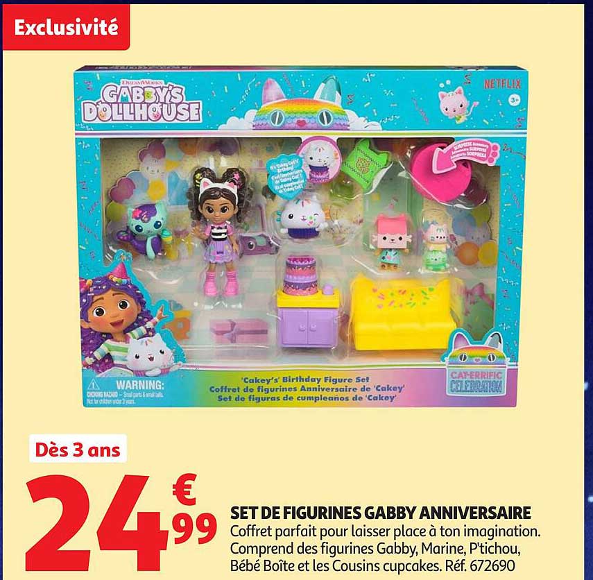 SET DE FIGURINES GABBY ANNIVERSAIRE