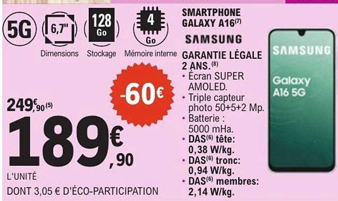 SMARTPHONE GALAXY A16 5G