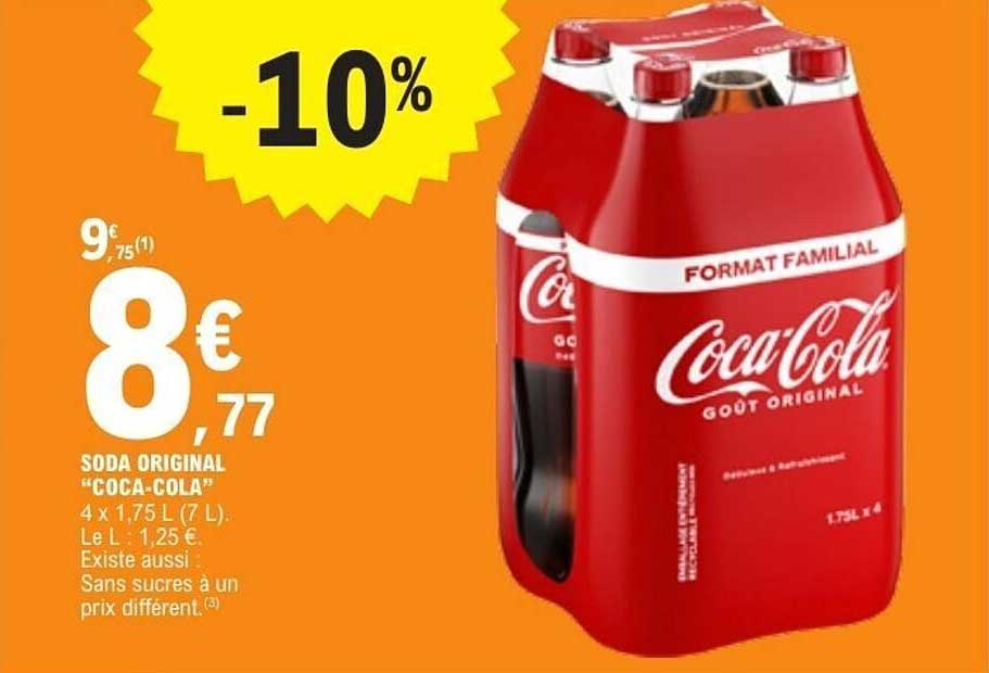 SODA ORIGINAL "COCA-COLA" 4 x 1,75 L (7 L)