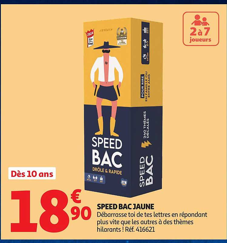 SPEED BAC JAUNE