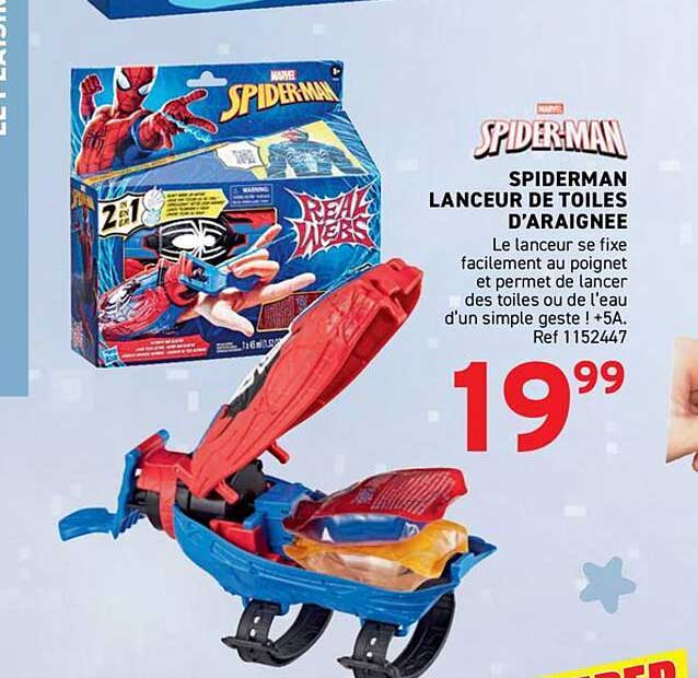 SPIDERMAN LANCEUR DE TOILES D'ARAIGNEE