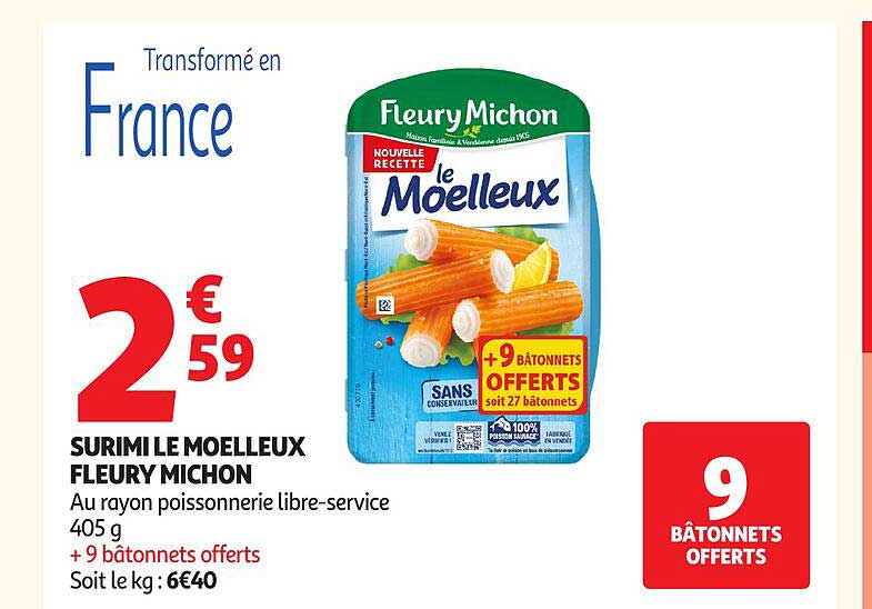 SURIMI LE MOELLEUX FLEURY MICHON