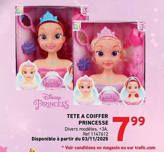 TETE A COIFFER PRINCESSE
