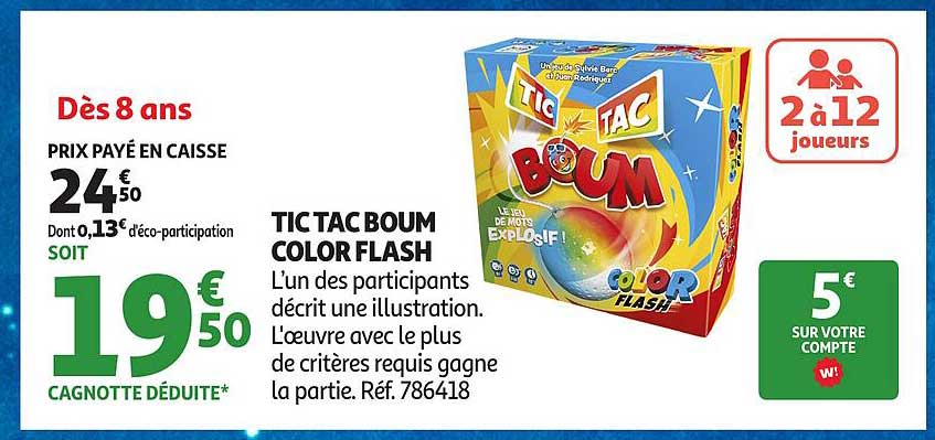 TIC TAC BOUM COLOR FLASH