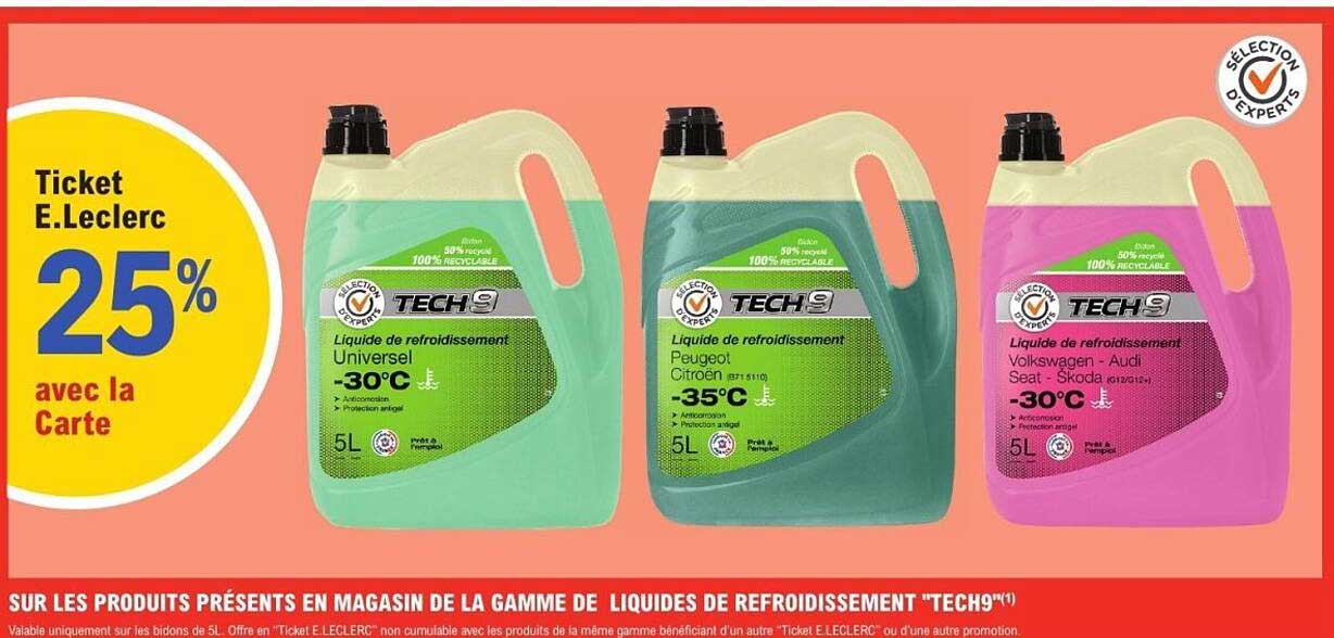 Ticket E.Leclerc 25% avec la Carte