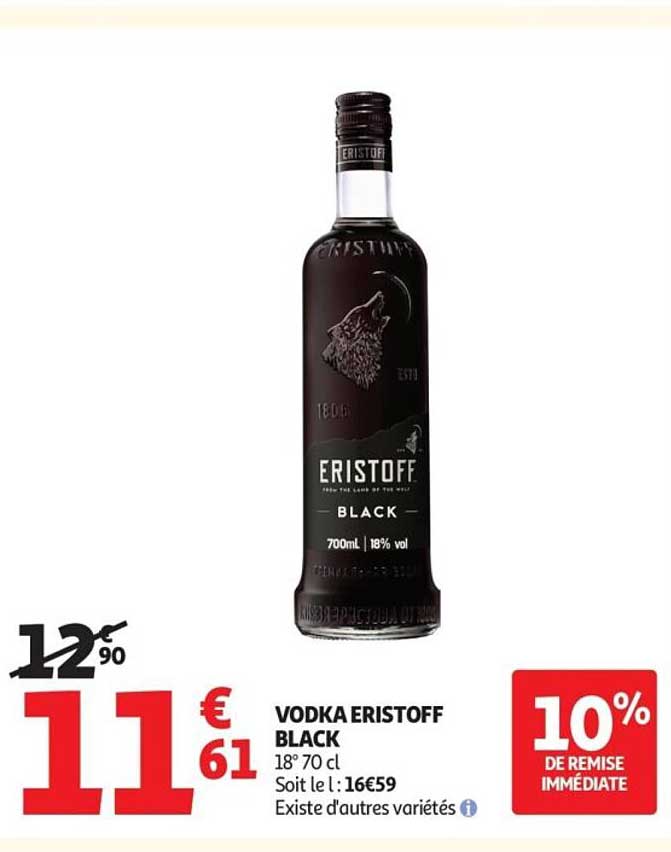 VODKA ERISTOFF BLACK