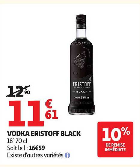 VODKA ERISTOFF BLACK