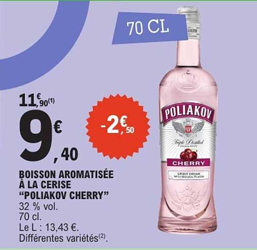 BOISSON AROMATISÉE À LA CERISE “POLIAKOV CHERRY”