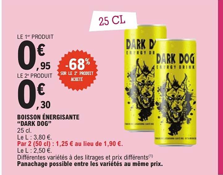 BOISSON ÉNERGISANTE “DARK DOG”