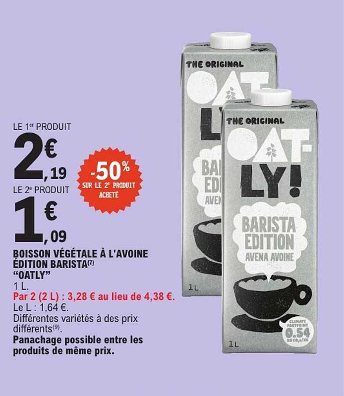 BOISSON VÉGÉTALE À L’AVOINE EDITION BARISTA OATLY