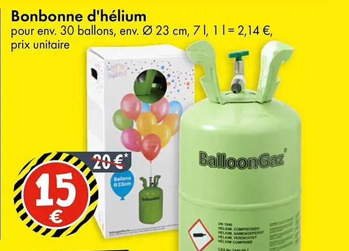 Bonbonne d'hélium