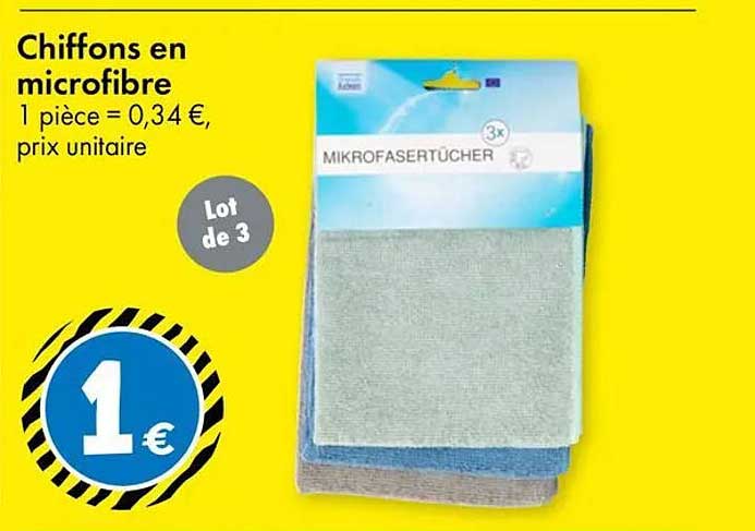 Chiffons en microfibre
