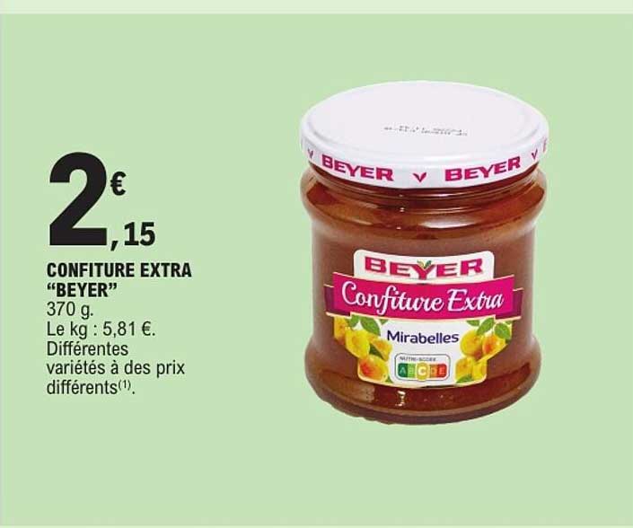CONFITURE EXTRA “BEYER” 370 g.