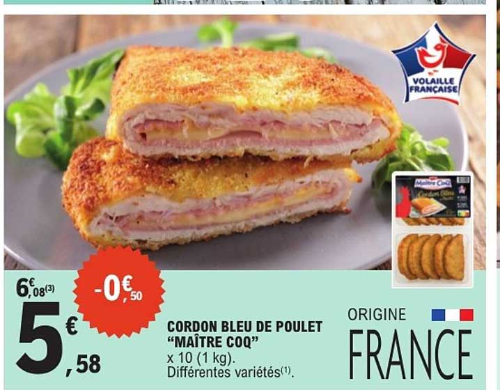 CORDON BLEU DE POULET “MAÎTRE COQ”