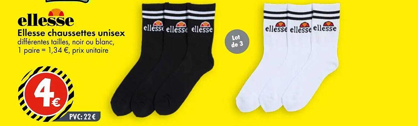 Ellesse chaussettes unisex