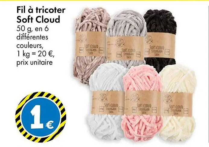 Fil à tricoter Soft Cloud