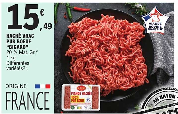 HACHÉ VRAC PUR BOEUF “BIGARD”