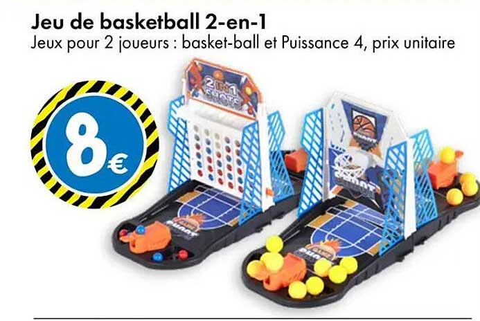 Jeu de basketball 2-en-1