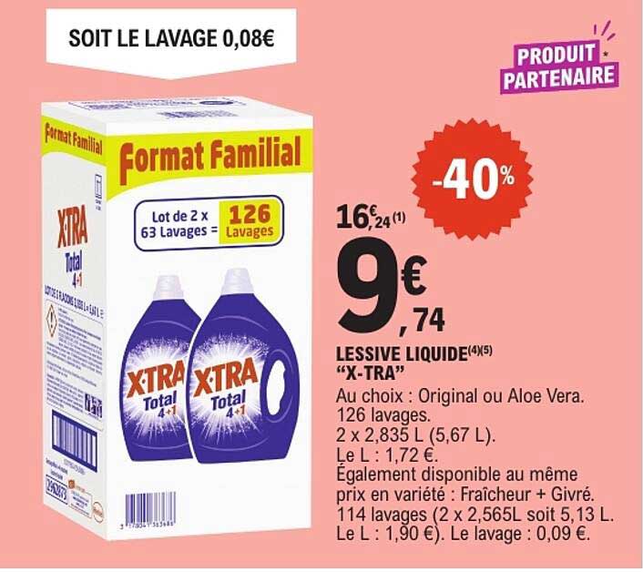 LESSIVE LIQUIDE “X-TRA”