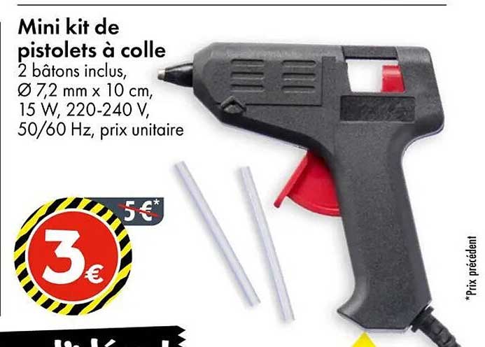 Mini kit de pistolets à colle