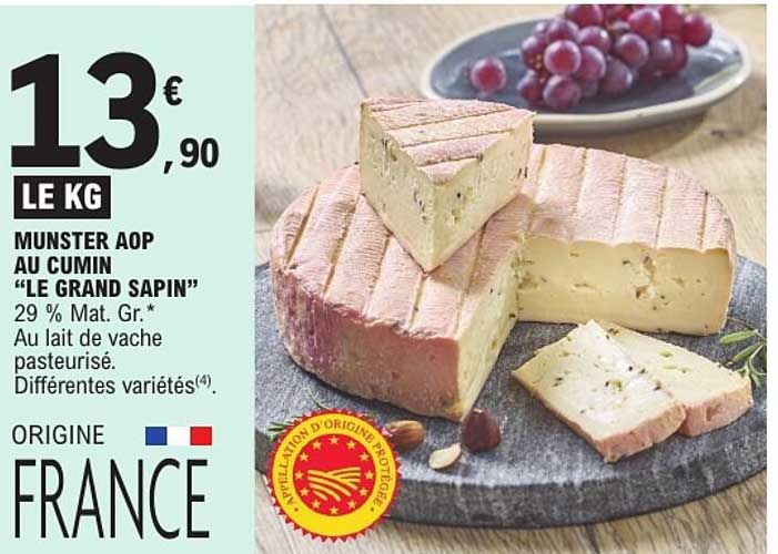 MUNSTER AOP AU CUMIN “LE GRAND SAPIN”