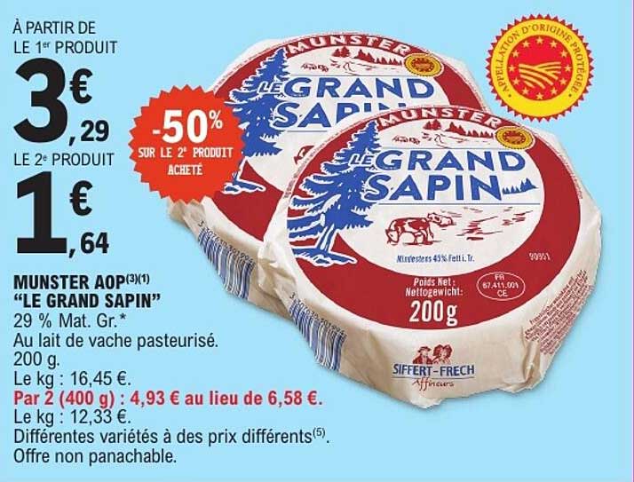 MUNSTER AOP "LE GRAND SAPIN"