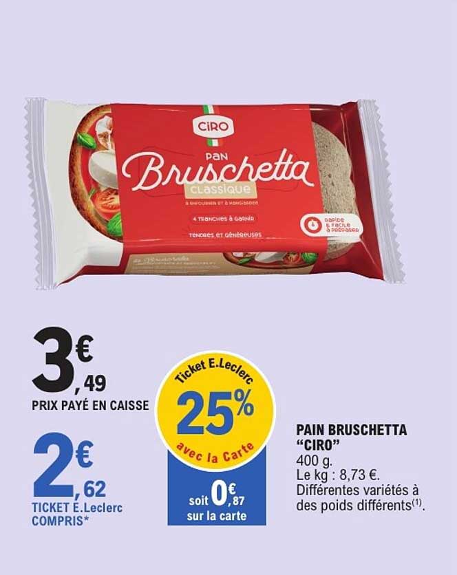 PAIN BRUSCHETTA “CIRO”
