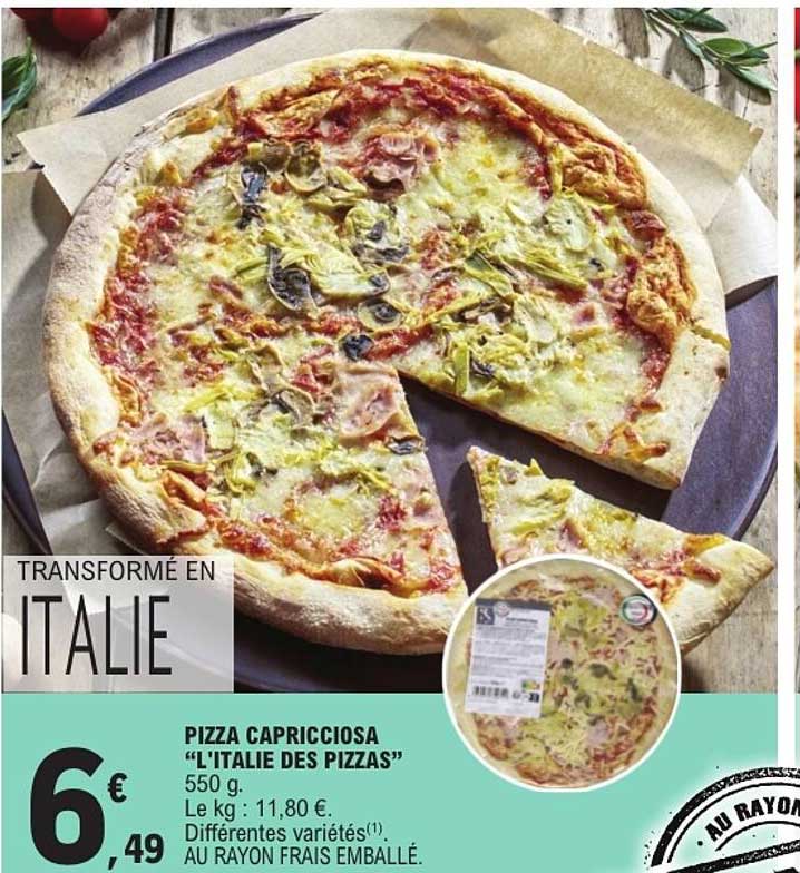 PIZZA CAPRICCIOSA “L’ITALIE DES PIZZAS”