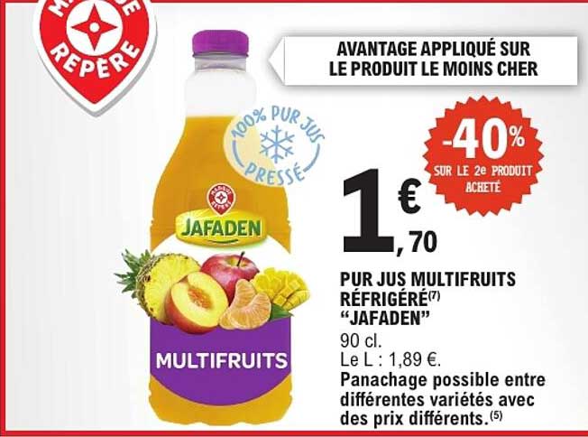 PUR JUS MULTIFRUITS RÉFRIGÉRÉ(7) “JAFADEN”