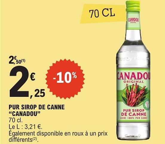 PUR SIROP DE CANNE “CANADOU”