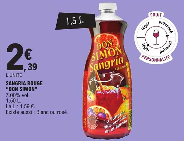 SANGRIA ROUGE “DON SIMON”