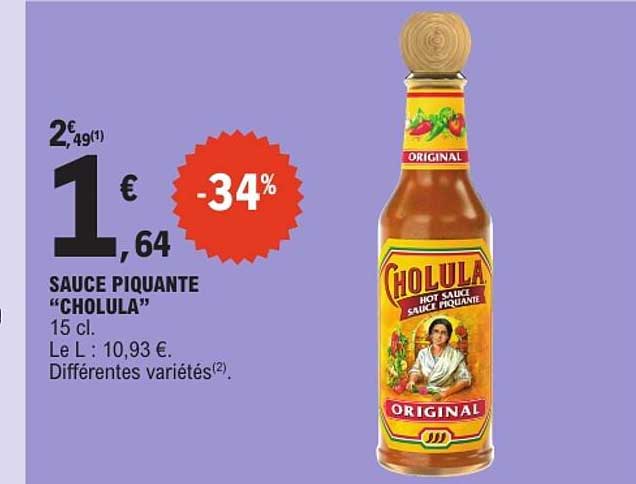 SAUCE PIQUANTE “CHOLULA”
