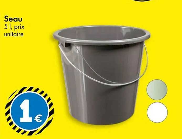 Seau 5 l, prix unitaire