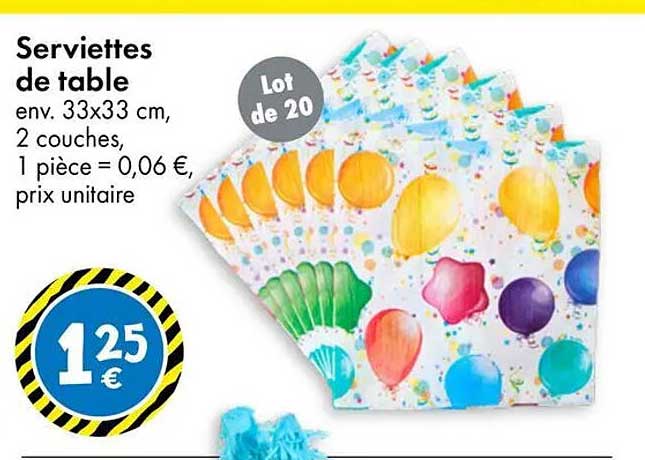 Serviettes de table