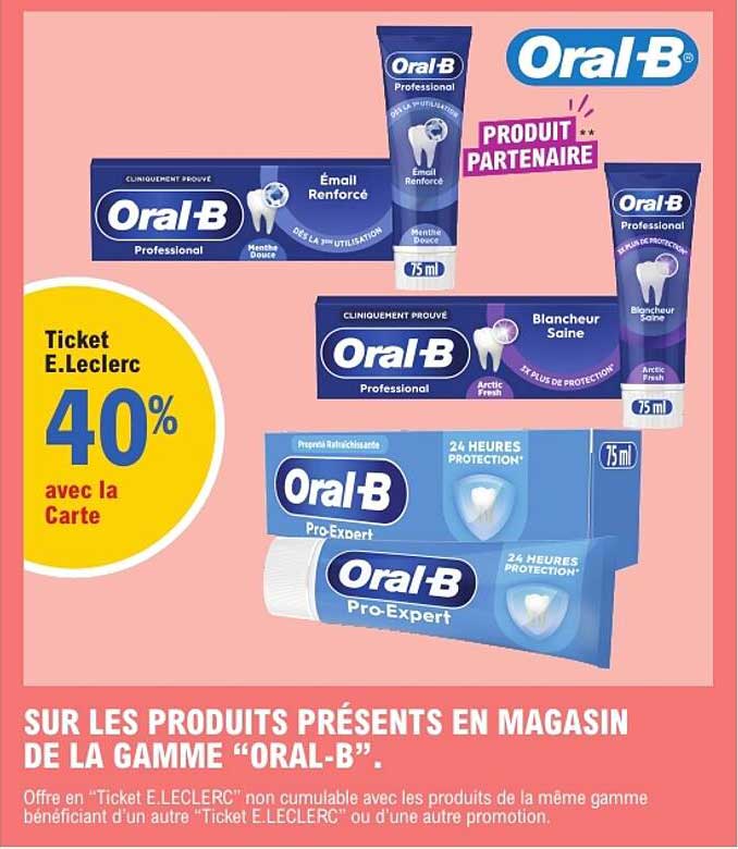 Ticket E.Leclerc 40% avec la Carte
