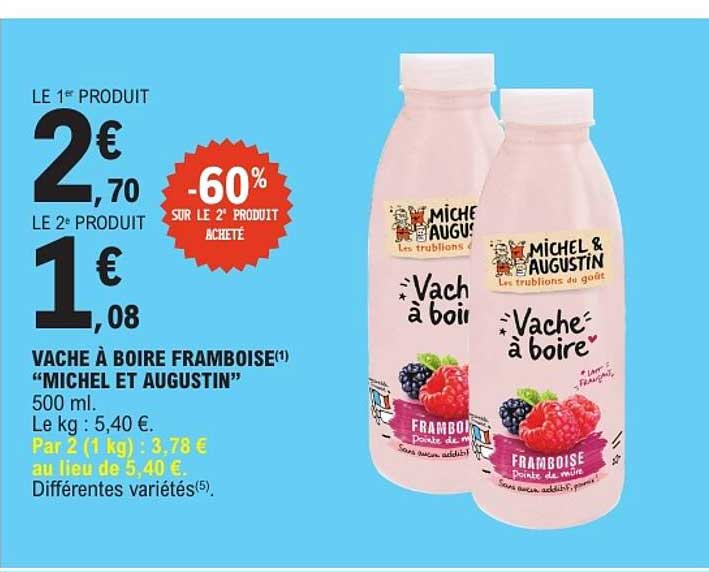 VACHE À BOIRE FRAMBOISE “MICHEL ET AUGUSTIN”
