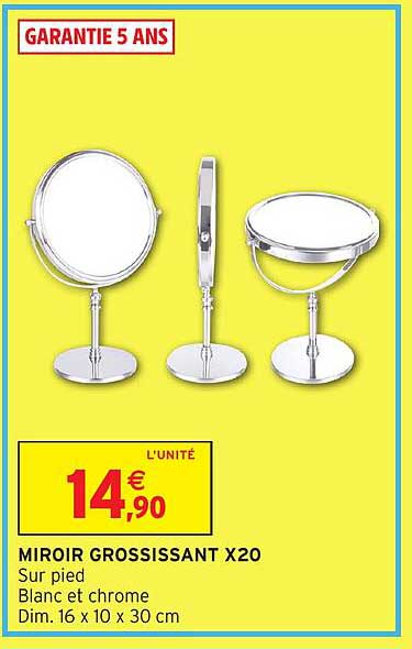 Miroir Grossissant X20 Lumineuxnull