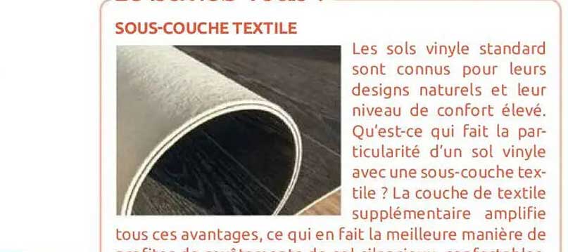 SOUS-COUCHE TEXTILE