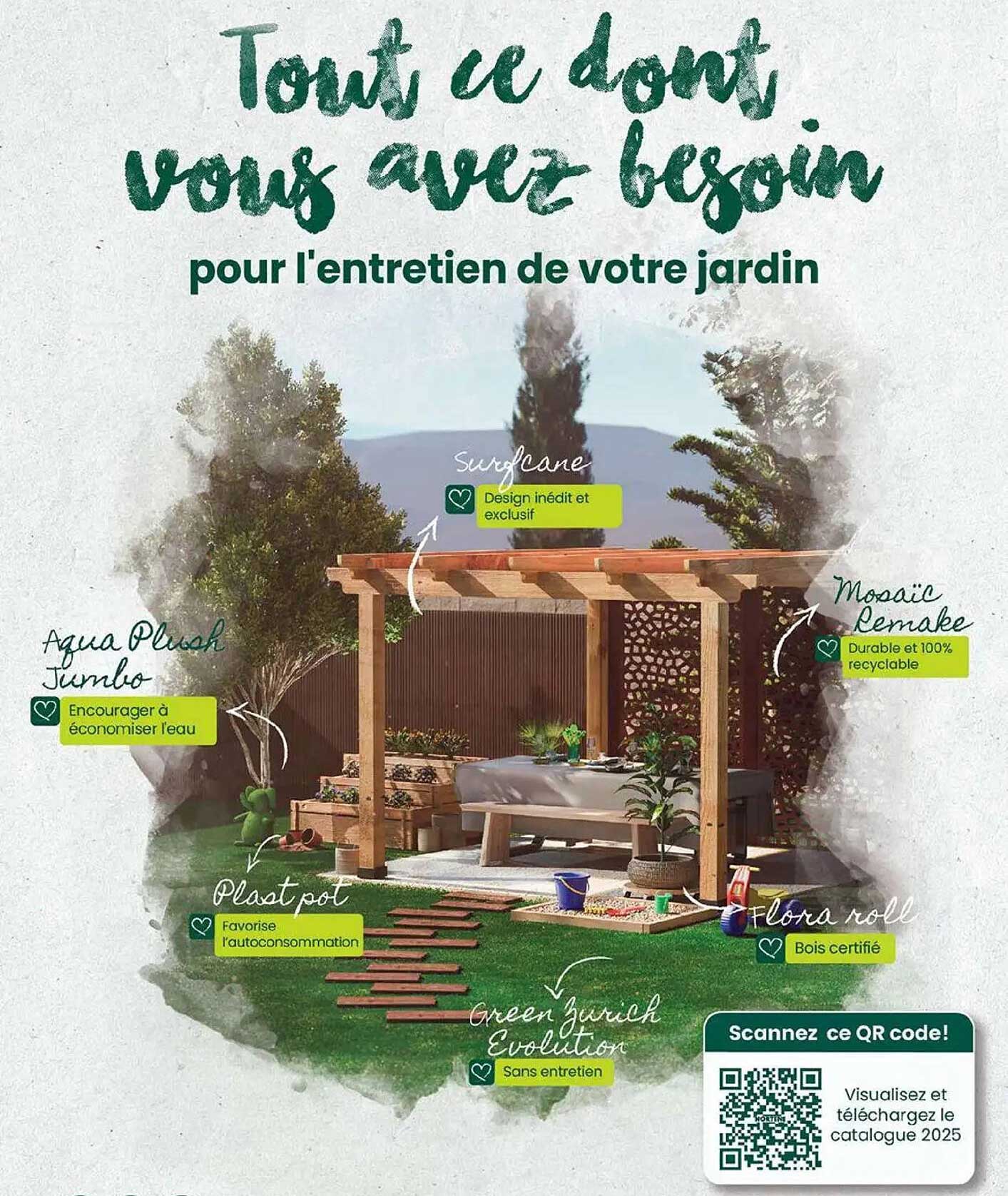 Tout ce dont vous avez besoin pour l'entretien de votre jardin